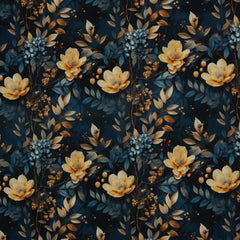 Oxfordgewebe Flowing Bloom Odessa Flower by Sarah Mariam