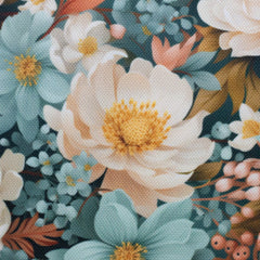 Oxfordgewebe Flowing Bloom Odessa Flower by Sarah Mariam