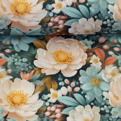 Oxfordgewebe Flowing Bloom Odessa Flower by Sarah Mariam
