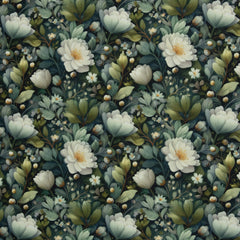 Oxfordgewebe Flowing Bloom Odessa Flower by Sarah Mariam