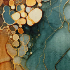 Oxfordgewebe Flowing Bloom Odessa Paint by Sarah Mariam