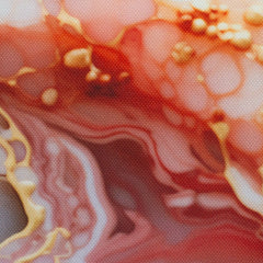 Oxfordgewebe Flowing Bloom Odessa Paint by Sarah Mariam