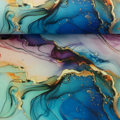 Oxfordgewebe Flowing Bloom Odessa Paint by Sarah Mariam
