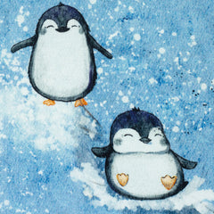 French Terry Arctic Pinguine by Christiane Zielinski