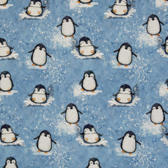 French Terry Arctic Pinguine by Christiane Zielinski