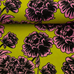 Viskosestoff Peonies by Cherry Picking