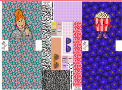 Canvas Panel Cherry Picking Bag - Popcorn + Freche Dame