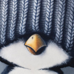 Kissen Panel Velvet On The Rocks - Penguin by Thorsten Berger