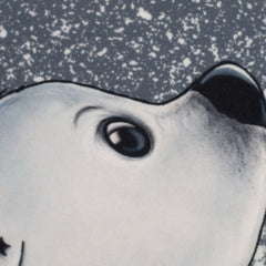 Kissen Panel Velvet On The Rocks - Snowfall Bear by Thorsten Berger