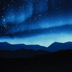 Sweatshirt Panel On The Rocks - Eisbär Sternenhimmel by Thorsten Berger