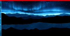 Sweatshirt Panel On The Rocks - Eisbär Sternenhimmel by Thorsten Berger