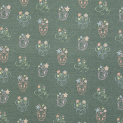 Baumwolljersey Disney Minnie & Daisy Flower meliert