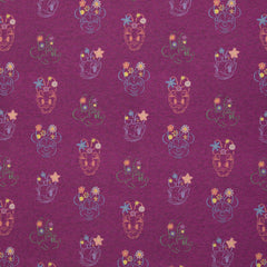 Baumwolljersey Disney Minnie & Daisy Flower meliert