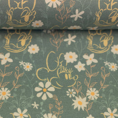 Baumwolljersey Disney Minnie & Daisy Flowerfield