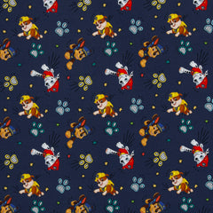 Lizenz Baumwolljersey Paw Patrol - 597 dunkelblau