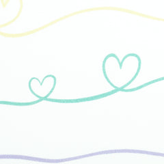 Baumwolljersey Scribble Hearts by Mrs Mint Design