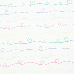 Baumwolljersey Scribble Hearts by Mrs Mint Design