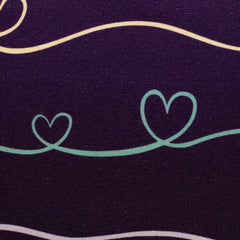 Baumwolljersey Scribble Hearts by Mrs Mint Design