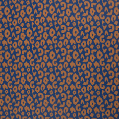 Kunstleder Happy Collection Leo by Cherry Picking - 596 marine/ocker