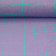 Kunstleder Happy Collection Karo by Cherry Picking - 642 flieder