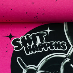 Panel French Terry Shit Happens by Thorsten Berger