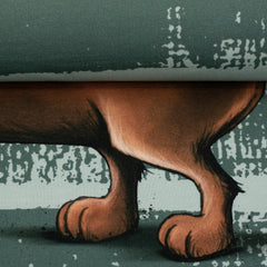 Panel French Terry Dachshund Berny by Thorsten Berger