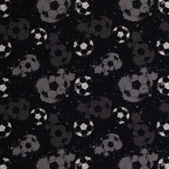 Baumwollstoff Fussball Spatter
