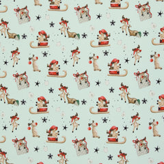 Sweatshirtstoff Winterwonderland hellmint by Sabine Marschall