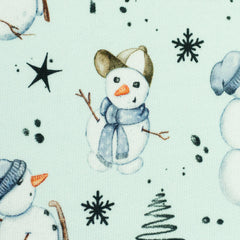Sweatshirtstoff Winterwonderland hellmint by Sabine Marschall