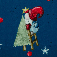 Sweatshirtstoff Winterwonderland jeansblau by Sabine Marschall