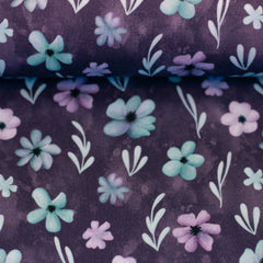 Modal French Terry Velvet Bloom by Mrs. Mint Design