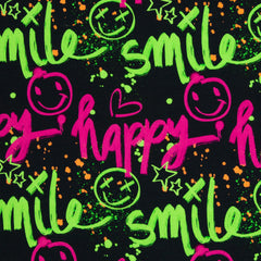 Sweatshirtstoff Happy Smile by Christiane Zielinski