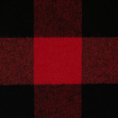 Flanell Maverick Klassik rot/schwarz