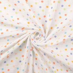 Double Gauze Musselin Digital Dots Multicolor
