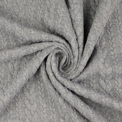 Zopfstrick Jacquard Fenja - 5002 grau