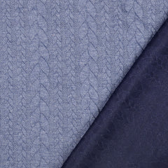 Zopfstrick Jacquard Fenja - 5028 jeansblau
