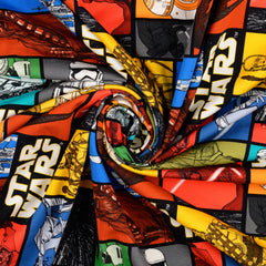 Reststück: 1,20m Baumwolljersey Lizenz -Star Wars Colorful Patches