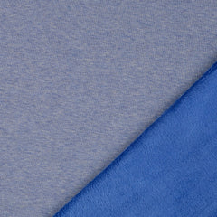 Alpenfleece melange rauchblau