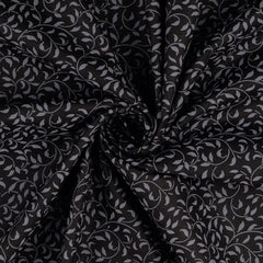 Baumwoll Cretonne Rachelle schwarz