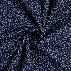Baumwoll Cretonne Rachelle dunkelblau