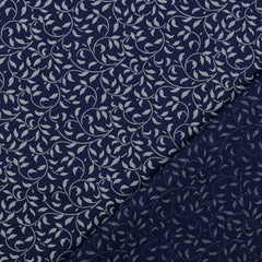Baumwoll Cretonne Rachelle dunkelblau