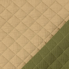 Doubleface Musselin Stepper khaki/beige