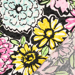 Polyester Stretch Satin Blütenmeer