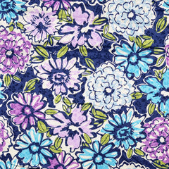 Polyester Stretch Satin Blütenmeer