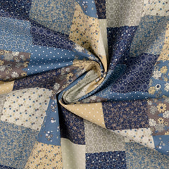 Baumwoll Popeline Mira Patchwork