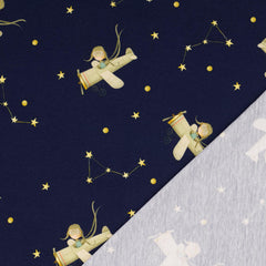 Baumwolljersey Digital Nachthimmel by Little Darling