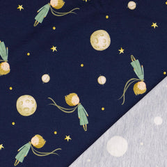 Baumwolljersey Digital Nachthimmel by Little Darling