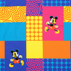 Lizenz Baumwolljersey Mickey Mouse Patchwork