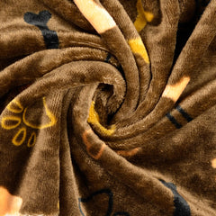 Flanell Fleece Knochen und Pfoten