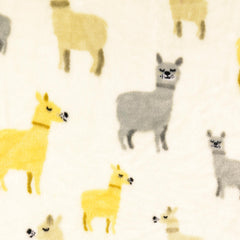 Flanell Fleece Lama Liebe